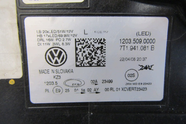 Frontscheinwerfer VW California Multivan T7 7T1941081B LED Links Headlight SCH4130224882fq