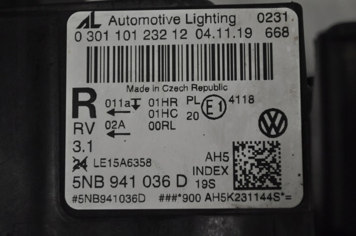 Frontscheinwerfer VW Tiguan 5NB941036D LED Rechts Scheinwerfer Headlight SCH4138895115rb
