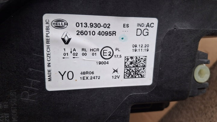 Frontscheinwerfer Renault Captur II 260608054 Full LED Ein Satz Headlight SCH4354433289hw