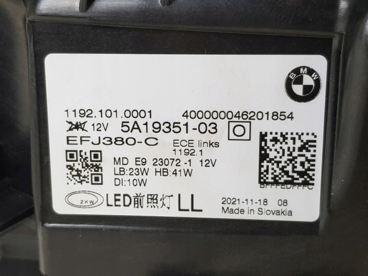 Frontscheinwerfer BMW 4 G22 G23 G26 5A19351 LED Links Scheinwerfer Headlight SCH4456048519wy