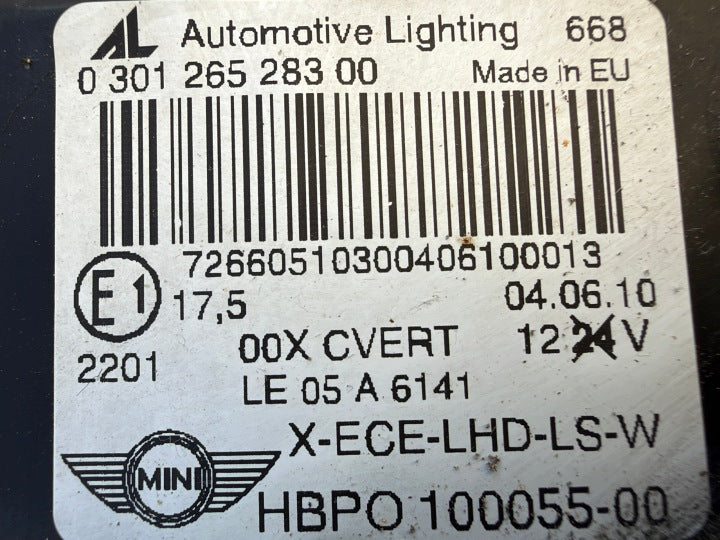 Frontscheinwerfer Mini R55 7266051 7266052 Ein Satz Scheinwerfer Headlight SCH4464394959lj