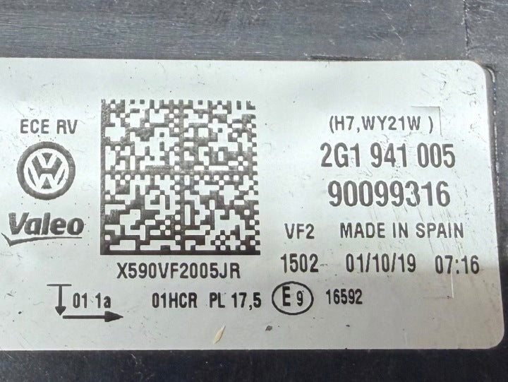 Frontscheinwerfer VW Polo 2G1941005 Links Scheinwerfer Headlight SCH4480254781as