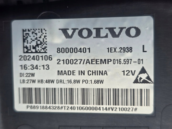 Frontscheinwerfer Volvo 80000401 LED Links Scheinwerfer Headlight SCH4519204252ei