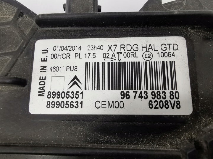 Frontscheinwerfer Citroën C5 III 89905351 Links Scheinwerfer Headlight SCH4561660238pw