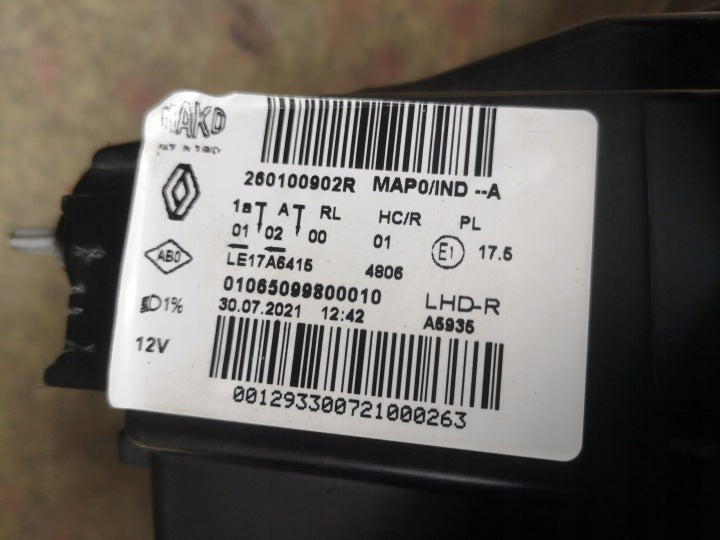 Frontscheinwerfer Renault Clio I 5 260100902R Rechts Scheinwerfer Headlight SCH4573047188sj