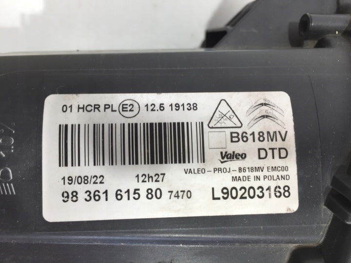 Frontscheinwerfer Citroën C3 I 9836161580 LED Rechts Scheinwerfer Headlight SCH4606889386gj