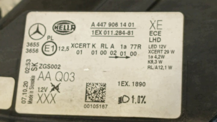 Frontscheinwerfer Mercedes-Benz Vito A4479061401 LED Links Headlight SCH4636447422ky