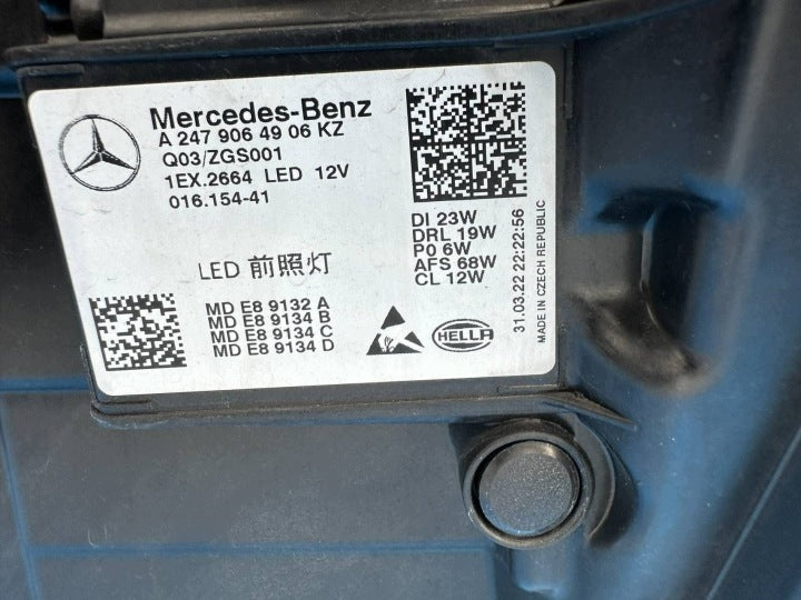Frontscheinwerfer Mercedes-Benz Gla A2479064906 Links Scheinwerfer Headlight SCH4662126816do