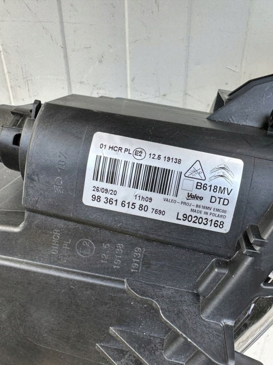 Frontscheinwerfer Citroën C3 III 9836161580 LED Rechts Scheinwerfer Headlight SCH4663611207tv