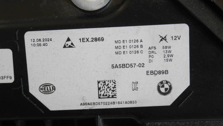 Frontscheinwerfer BMW X1 5A5BD57 Links Scheinwerfer Headlight SCH4687916875is