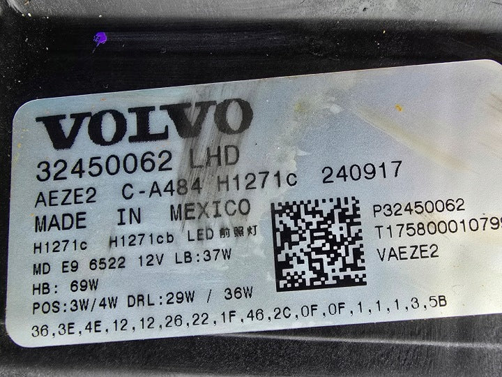 Frontscheinwerfer Volvo 32450062 Links Scheinwerfer Headlight SCH4777609690cd