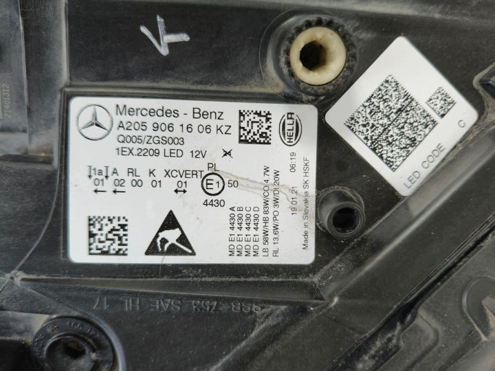 Frontscheinwerfer Mercedes-Benz W205 A2059061606 Rechts Scheinwerfer Headlight SCH4829569047it