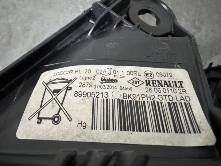 Frontscheinwerfer Renault Laguna III 260601102R Links Scheinwerfer Headlight SCH4833652518cc