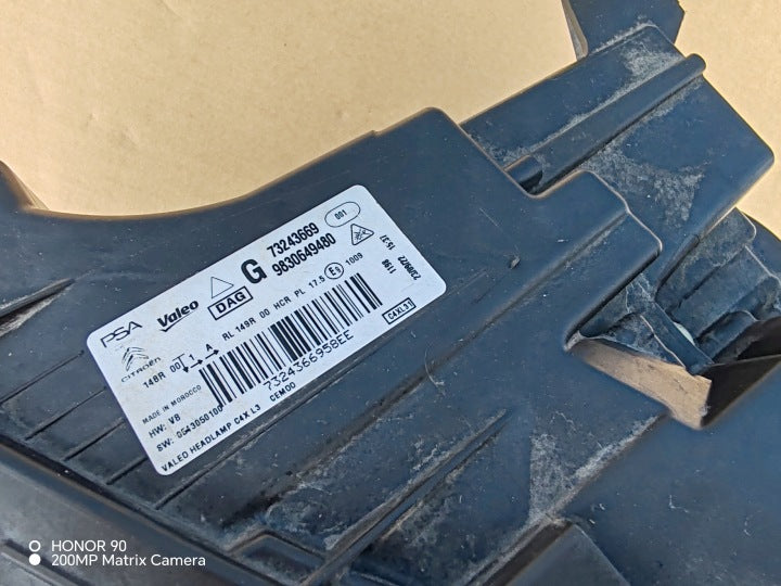 Frontscheinwerfer Citroën C4 III 9830649480 LED Links Scheinwerfer Headlight SCH4855078891rw