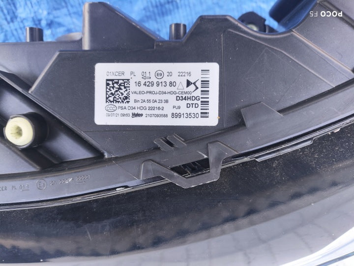 Frontscheinwerfer Citroën Ds3 1642991380 LED Rechts Scheinwerfer Headlight SCH4864286037ft