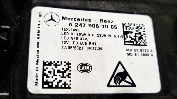 Frontscheinwerfer Mercedes-Benz Glb 2479061905 Links Scheinwerfer Headlight SCH4919060486ge