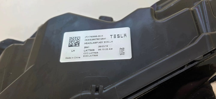 Frontscheinwerfer Tesla 3 1760888-00-H Full LED Links Scheinwerfer Headlight SCH4927111266xp