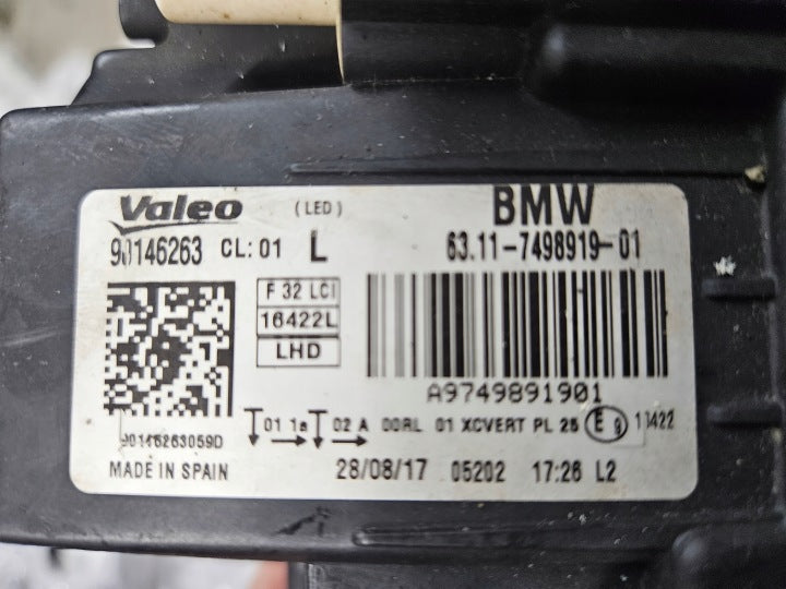Frontscheinwerfer BMW 4 F32 7498919-01 Links Scheinwerfer Headlight SCH4990928264ga