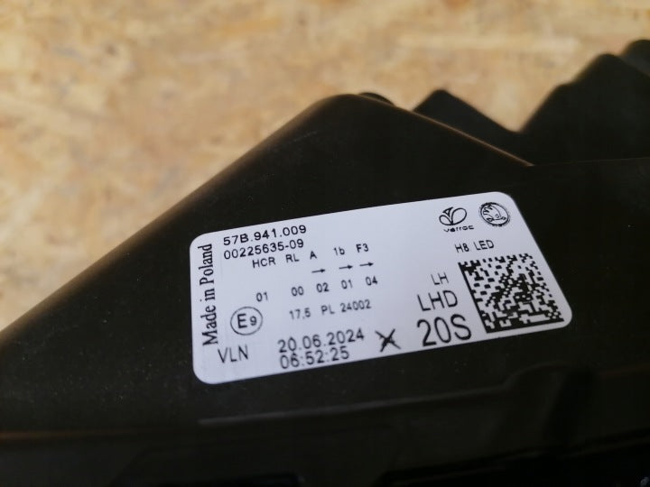 Frontscheinwerfer Skoda Karoq 57B941009 Full LED Links Scheinwerfer Headlight SCH5029773785yc