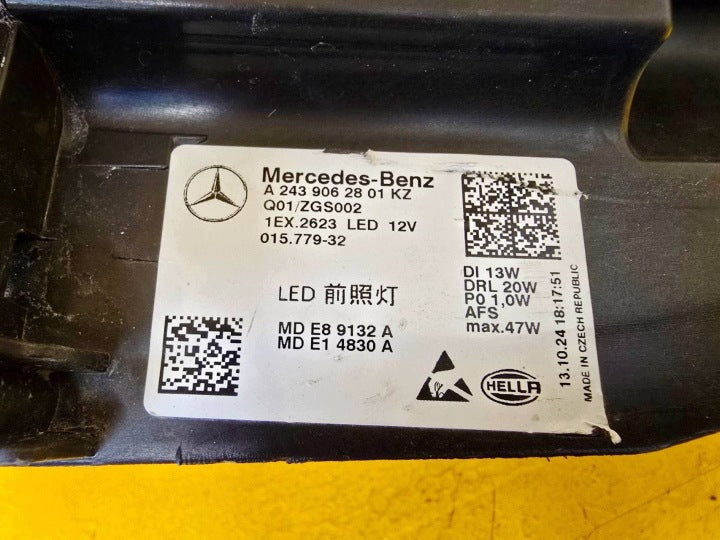 Frontscheinwerfer Mercedes-Benz Eqa A2439062801 01577932 Q01ZGS002 LED Rechts SCH5092071333aa