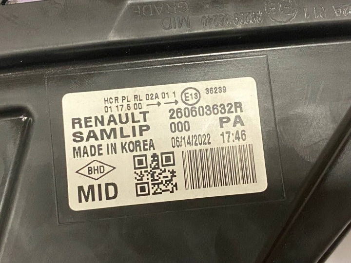 Frontscheinwerfer Renault Arkana 260603632R LED Links Scheinwerfer Headlight SCH5115338326qn