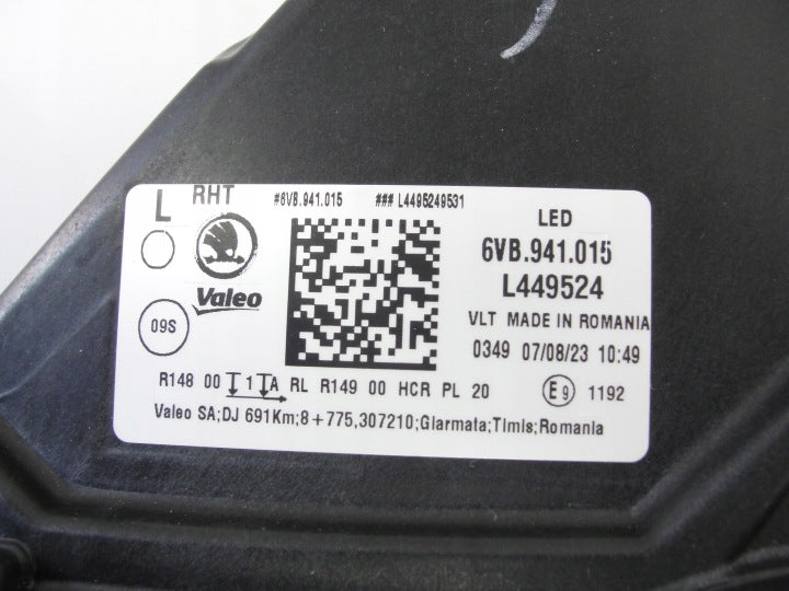 Frontscheinwerfer Skoda Fabia IV 6VB941015 Full LED Links Scheinwerfer Headlight SCH5122526193vc