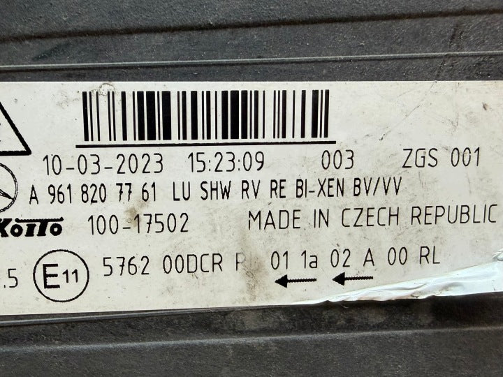 Frontscheinwerfer Mercedes-Benz A0035443303 Rechts Scheinwerfer Headlight SCH5134470330ic