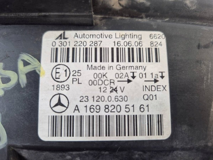 Frontscheinwerfer Mercedes-Benz W246 A1698205161 Links Scheinwerfer Headlight SCH5261904917st