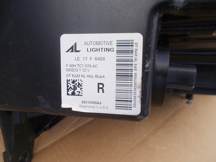 Frontscheinwerfer Dodge Ram 68316086AJ Rechts Scheinwerfer Headlight SCH5408249520nl