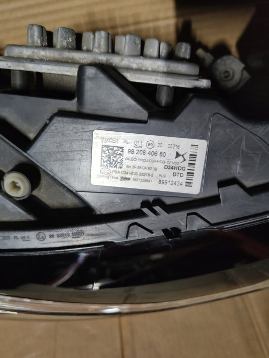 Frontscheinwerfer Citroën Ds3 9820840680 Full LED Rechts Scheinwerfer Headlight SCH5434521329tb