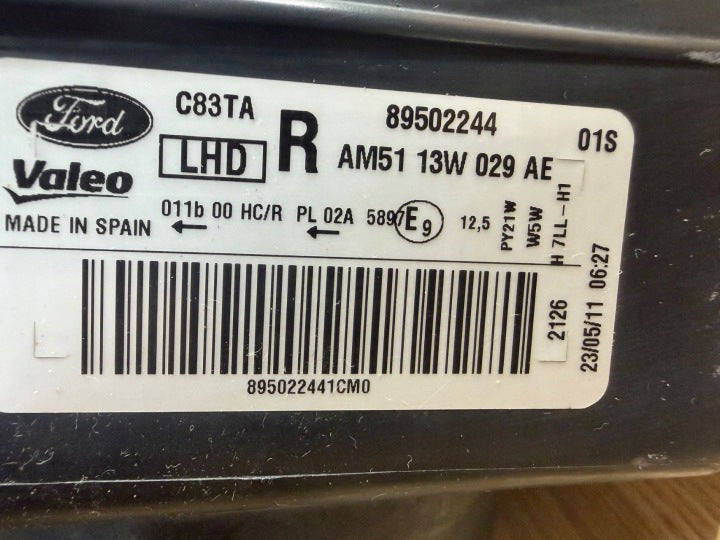 Frontscheinwerfer Ford C-Max II 89502244 AM5113W029 Rechts Headlight SCH5439899047gb