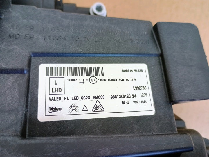 Frontscheinwerfer Citroën C3 I 9851349180 LED Ein Satz Scheinwerfer Headlight SCH5451133729bc