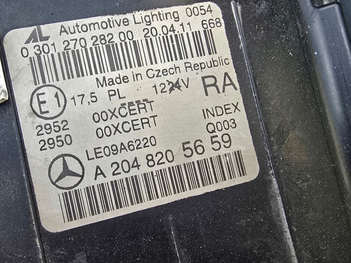 Frontscheinwerfer Mercedes-Benz W204 A2048205659 Ein Satz Scheinwerfer Headlight SCH5451582494cp