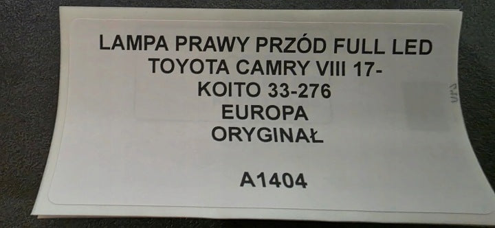 Frontscheinwerfer Toyota Camry 33-276 Rechts Scheinwerfer Headlight SCH5529801384ke