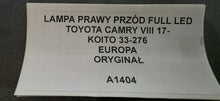 Laden Sie das Bild in den Galerie-Viewer, Frontscheinwerfer Toyota Camry 33-276 Rechts Scheinwerfer Headlight SCH5529801384ke