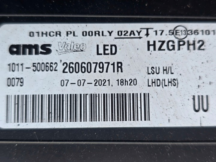 Frontscheinwerfer Renault Koleos 260607971R Links Scheinwerfer Headlight SCH5568215730sz
