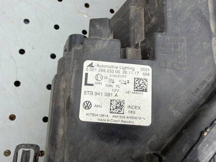 Frontscheinwerfer VW Touran 5TB941081A Links Scheinwerfer Headlight SCH5599282830lm
