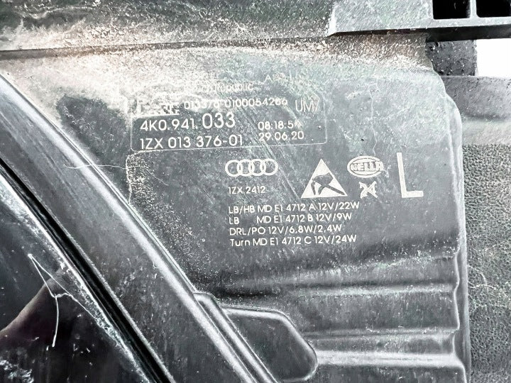 Frontscheinwerfer Audi A6 4K0941033 1ZX01337601 Links Scheinwerfer Headlight SCH5617073646il