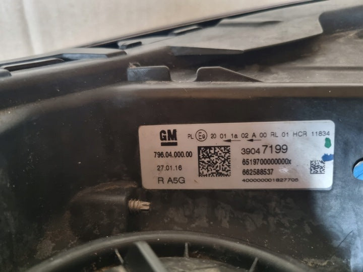 Frontscheinwerfer Opel Astra K 39047199 Rechts Scheinwerfer Headlight SCH5636425833ul