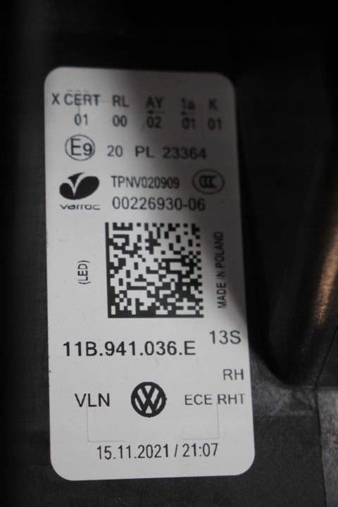 Frontscheinwerfer VW Id.4 11B941036E Rechts Scheinwerfer Headlight SCH5649771153bh