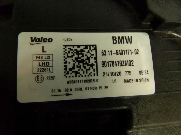 Frontscheinwerfer BMW F48 5A01171 5A01172 LED Ein Satz Scheinwerfer Headlight SCH5678414795wb