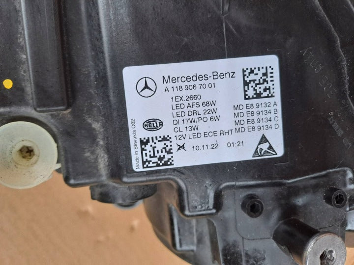 Frontscheinwerfer Mercedes-Benz Cla A1189067001 LED Rechts Headlight SCH5873103883sk
