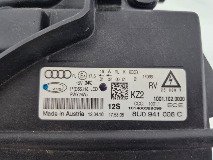Frontscheinwerfer Audi Q3 8U0941006C Rechts Scheinwerfer Headlight SCH5954310611eu