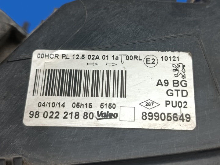 Frontscheinwerfer Peugeot 208 9802221880 Links Scheinwerfer Headlight SCH5992366846kp