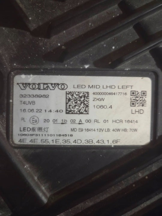 Frontscheinwerfer Volvo Xc60 32338982 LED Links Scheinwerfer Headlight SCH6044452547hj
