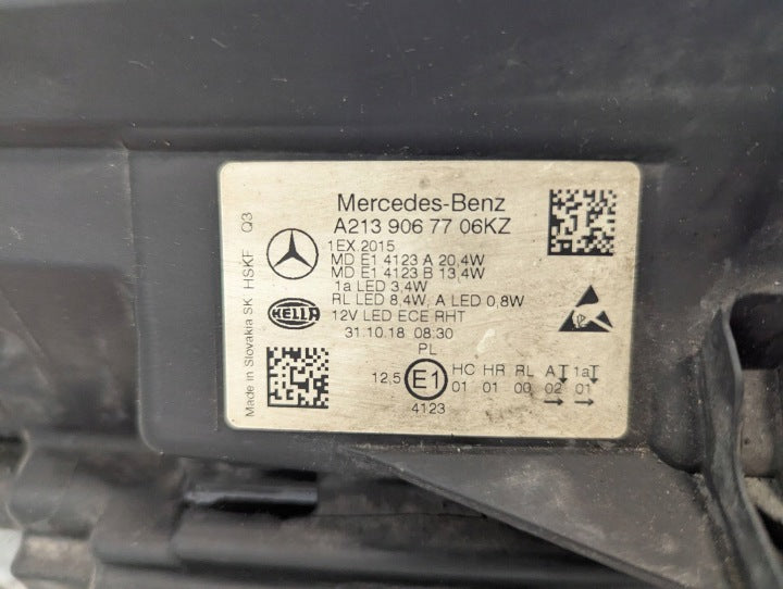 Frontscheinwerfer Mercedes-Benz W213 A2139067706 Links Scheinwerfer Headlight SCH6080186820hm