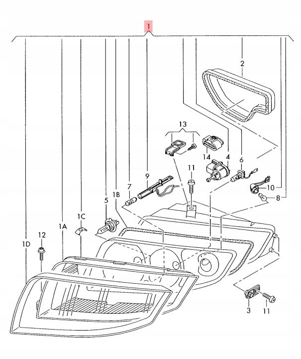 Frontscheinwerfer Audi A2 8Z0941003H Links Scheinwerfer Headlight SCH6109827611on