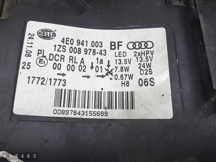 Frontscheinwerfer Audi A8 4E0941003 Rechts Scheinwerfer Headlight SCH6155322130yo