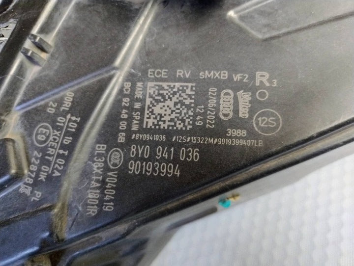 Frontscheinwerfer Audi A3 8Y0941036 Full LED Rechts Scheinwerfer Headlight SCH6155405453ba