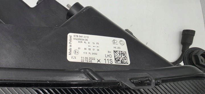 Frontscheinwerfer Skoda Karoq 57B941010 LED Rechts Scheinwerfer Headlight SCH6190856479hv